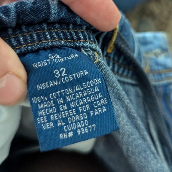 Vintage Straight Leg Stretchy Waist Pull On Jeans - Picture 5 of 6